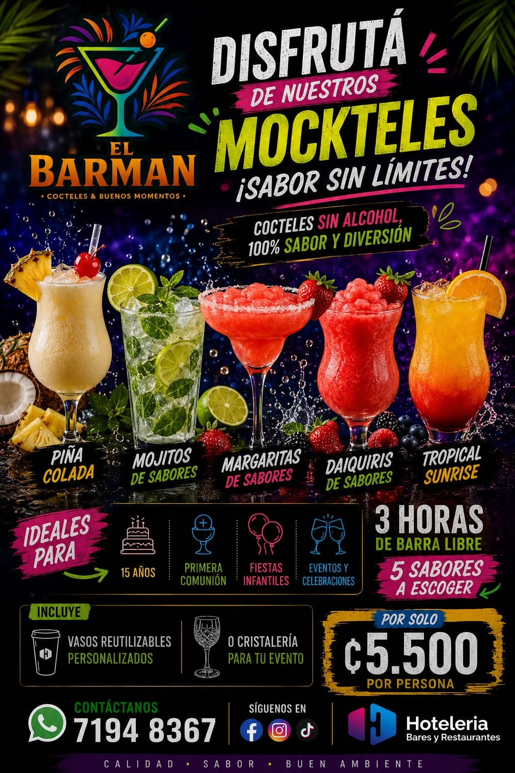 Paquete sin alcohol